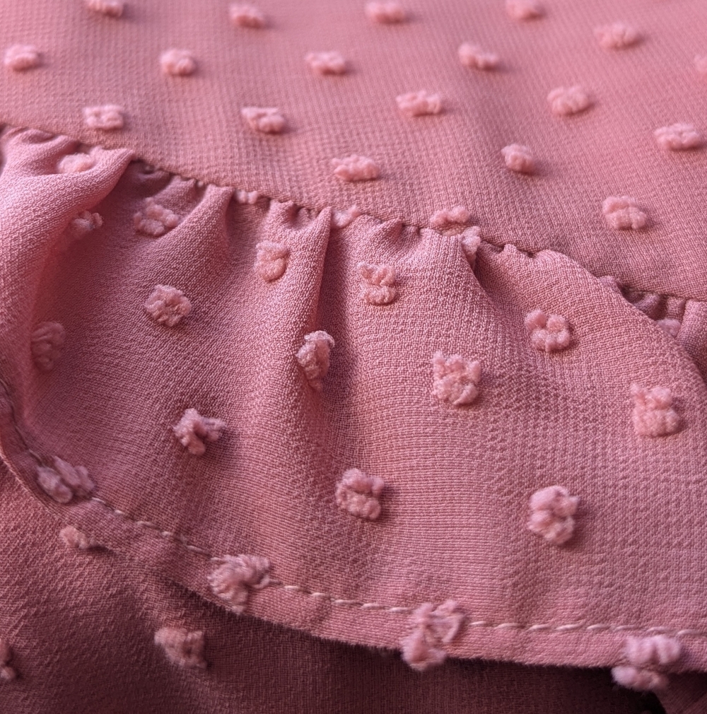 Lulu's Mauve Ruffle Wrap Midi Dress - Picture 7 of 8